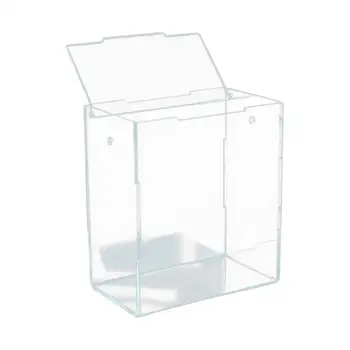Úložný Box s Vekom Dekor Malé kontajnery Transparentné Candy Box Kontajnerov pre Candy Prospech Náušnice Narodeniny Domov