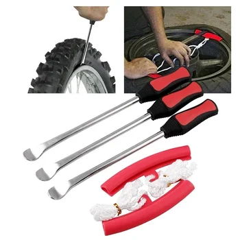 Motocyklové pneumatiky nástroj údržby lyžica + pneumatiky ochranný kryt, pneumatiky páčidlo pneumatiky páky nástroj lyžice páčidlo nástroje vypáčte bar
