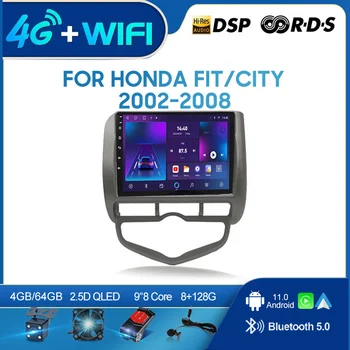 QSZN Pre Honda Fit MESTO 2002-2008 LHD 2 din Android 12.0 autorádia Multimediálne Video Prehrávač, GPS Navigáciu 4G Carplay Vedúci jednotky