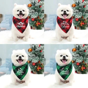 Jeleň tlač pet sliny bib mačka, pes, šatku na hlavu šatku pet sliny uterák príslušenstvo umývateľný vianočné dekorácie darček pre milovník psov