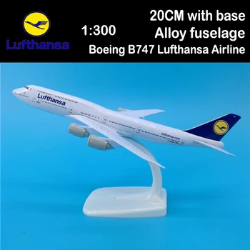 20 CM Boeing B747 Airlines, Lufthansa Lietadlá Lietadlo Lietadlo Zliatiny Model Hračka Lietadlo Dospelých, Deti Hračky Kolekcia Displej