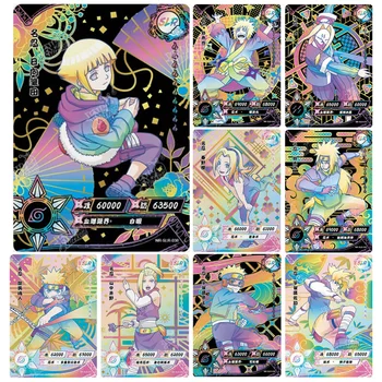 NARUTO Anime charakter Samoopaľovacie herné kolekcia flash karty cartoon detské doskové hry, hračky Vianočný darček k narodeninám