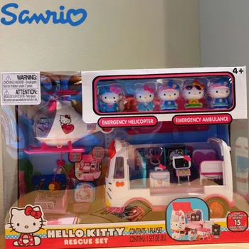 Sanrio Hello Kitty Krásne Predstierať, Že Hrať Ambulancie Hračky Simulácia Záchrannej Lietadlo Úlohu Hrať Vzdelávacie Hrať Dom Cartoon Hračka Darček