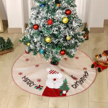 Vianočný Darček Strom Sukne Nádherné Snowflake Snehuliak Santa Claus Vzor Vianočný Stromček, Sukne pre Domov na Darčeky