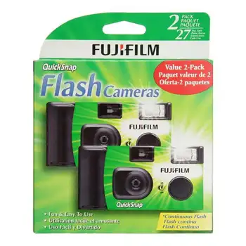 Fujifilm QuickSnap Jeden Čas Pomocou 35 mm Fotoaparát s Bleskom, 2 Balenia