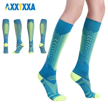 AXXTXXA 1 Pár Kompresné Ponožky pre Ženy a Mužov Obehu-Najlepšie Podpora pre Beh, Športové, Ošetrovateľstva, Cestovanie