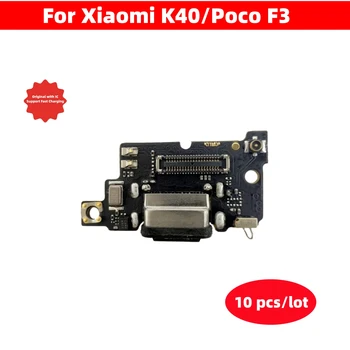 10 Ks/Veľa USB Nabíjací Dock Konektor Rada Nabíjací Port Flex Kábel Pre Xiao PocoPhone Poco F3 K40