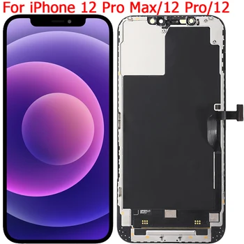 Testované LCD displej Pre iPhone 12 Mini 12 Pro Max Displej Originálne OLED LCD displej Pre iPhone 12 Pro LCD Náhradné Displej