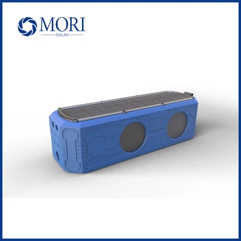 Batérie Vstavaný Prenosné Solárne Nabíjanie Bezdrôtové Bluetooth Stereo Reproduktor Music Box Boombox Exteriérový Vodotesný s Baterkou