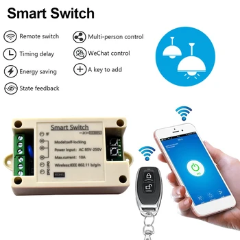 Ewelink 85-250V 10A Wifi Smart Switch Diaľkové Bezdrôtové Časovač zapnutie Svetla Inteligentný Univerzálny DIY Smart Home Automation Modul