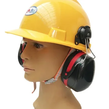 Slúchadlové chrániče sluchu Slúchadlové Chrániče, Priemysel Proti Hluku a Ochrana Sluchu Zvuková izolácia Earmuff Použiť na Helmu bezpečnosti Práce Taktickej