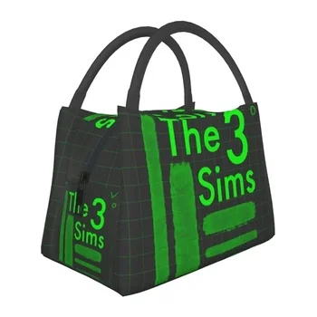 The Sims Plumbob Prenosné desiatu pre Ženy, Multifunkčný Video Hry Tepelnej Chladnejšie Potravín Izolované Obed Taška
