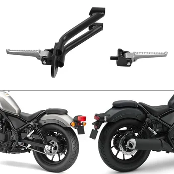 Motocykel Čierne Zadné opierky pre nohy Cestujúcich Kolíky Na Honda Rebel CMX300 CMX500 2024 2023 2022 2021 2020 2019 2018 2017