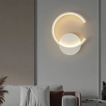 Moderné LED Nástenné Svietidlá Minimalistický Polkruhová Hliníkové Sconces pre Obývacia Izba, Spálňa, Nočné Jedálne Osvetlenie Zariadenie