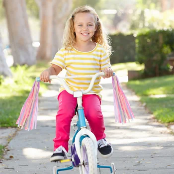 Bicykel Stuhy Riadidlá Strapce Deti Páse S Nástrojmi Dievčatá Skúter Strapec Streamer Rukoväte, Kľučky Rainbow Luk Stuhy Bicykle Príslušenstvo