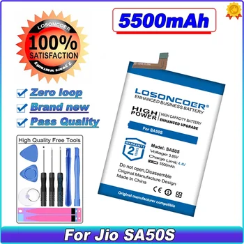 LOSONCOER 5500mAh Batérie Pre Jio SA50S Mobilný Telefón