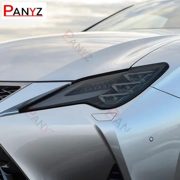 Auto Svetlometu Ochranný Film Predné Svetlo Transparentné Čierna TPU Nálepka Pre Lexus RC F RC350 Facelift 2019 2020 Príslušenstvo