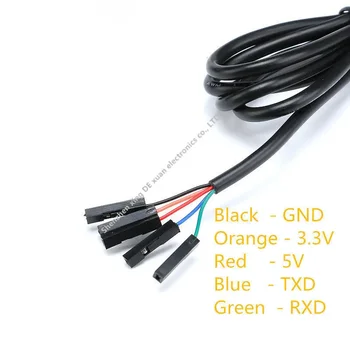 1pcs CH340 Modul CH340G USB TTL Modul Sériový Port Upgrade Stiahnuť Kábel RGB Ukazovateľ 5 Riadok Výstup 3.3 V, 5V