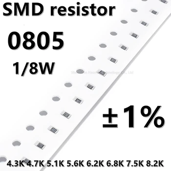 (100ks) vyššia kvalita 0805 SMD rezistora 1% 4.3 K 4.7 K 5.1 K 5.6 K 6.2 K 6.8 K 7.5 K 8.2 K 1/8W 2.0 mm*1,2 mm