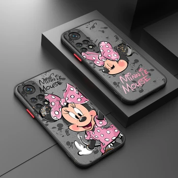 Minnie ružová Mickey Láska Pre Xiao Redmi Poznámka 12 Turbo Rýchlosť 11 10 9 Pro Plus Max 4G 5G Matné Priehľadné Pevný Telefón Prípade