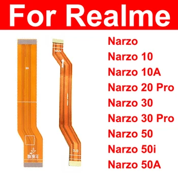 LCD Doske Flex Kábel Pre OPPO Realme Narzo 10 20 30 Pro 50 50i 50A Prime 4G 5G Doske LCD Displej Flex Časti pása s nástrojmi