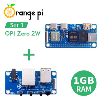 Orange Pi Nula 2 W 1G+Expansion Board,DDR4 Allwinner H618 Orange Pi Nula 2W WiFi+BT BLE SBC Jednom palubný Počítač Zero2W Mini PC