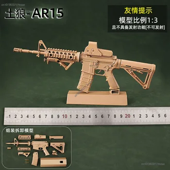 2024 Nový 1:3 Odnímateľný M416 Zliatiny Zbraň Model Coyote M4a1 All-Metal Hračka Zbraň Darček K Narodeninám Non-Fireable Vojenské Ventilátor Zber