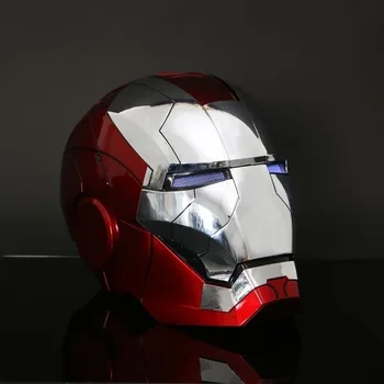 Obmedzená Ponuka Trony Stark Avengers Aliancie Iron Man Prilba Vojnový Stroj Mobile Led Svetlo Očí Zvuk Kontrolu Dospelých Hračka Festival