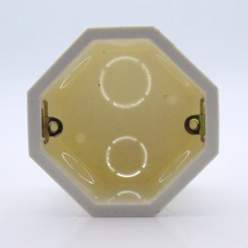EsooLi Biele Plastové Materiály, 82mm*82mm EÚ Štandardné Interné Mount Box pre 86mm*86mm Štandardné Wall Light Switch