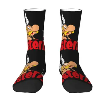 Harajuku Dobrodružstvo Manga Asterix Ponožky Ženy Muži Teplé 3D Tlač Dogmatix Obelix Manga Futbal Športové Ponožky