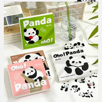 100 Listov Panda príde Séria Kreslených Námestie Knihy Kawaii Notebook Kreatívne HOBBY Vestník Dekor Papiernictvo Študent Dodávky