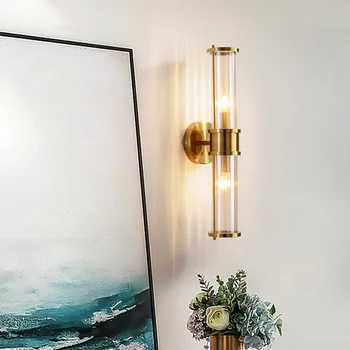 Moderné Luxusné Gold Crystal Nástenné Svietidlo LED Jednoduchý Shell Svetlo Pre Obývacia Izba, Spálňa Pozadí Posteli Schodisko Uličkou
