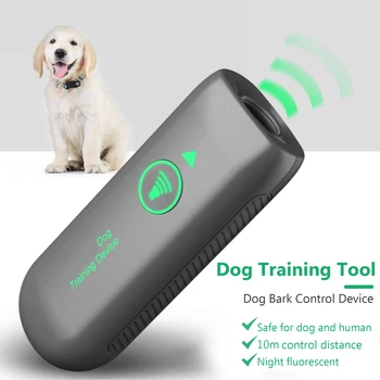 Pes Ultrazvukové Anti Štekať Zariadenie Výcvik Psa Anti-štekanie Zariadenie s Bleskové Svetlo Vonkajšie domáce Zvieratá, Psy Proti Školenia