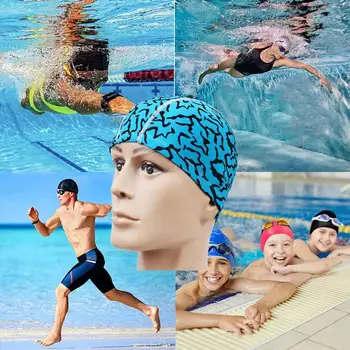 Užitočné Polyester Vysoká Pružnosť Unisex Ochranu Sluchu Plávanie Klobúk pre Mužov Plávanie Klobúk Plávanie Športové Klobúk