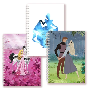A5 Špirála Notebook Dievčatá Šípková Ruženka Aurora Cosplay Šaty Disney Princezná Citát Poznámka Kniha Pre Fanúšikov Halloween Vianočný Darček