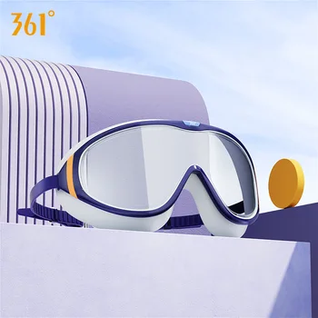 Muži Ženy Profesionálne HD Anti-fog Veľký Rám Plávanie Okuliare UV Ochranu Vodotesný Silikónový Pláži, Potápačské Okuliare, Surfovanie Okuliare