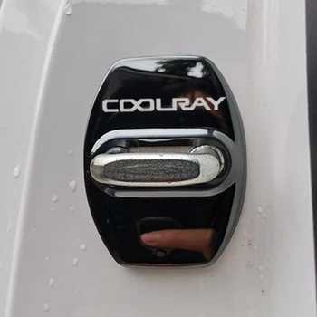 Pre GEELY Coolray Uniknúť SX11 2022 2023 Príslušenstvo Auto Auto Door Lock Chrániť Kryt Emblémy Prípade Nehrdzavejúcej Ocele Dekorácie