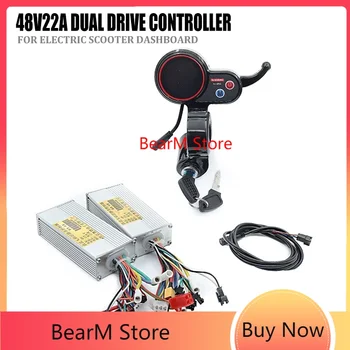 Nové Nj-aoxiong 48v22a Elektrický Skúter Dual Drive Striedavý Motor Radič S Hala LCD Accelerator Key