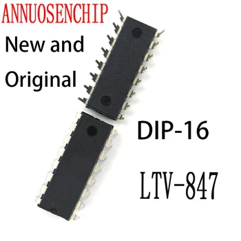 10PCS Nové A Originálne DIP-16 LTV847 DIP16 PC847 DIP LTV-847